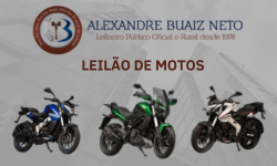 Leilão de Motocicletas - Terça-Feira - 20/05/2025
